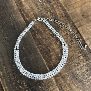 Naked Wardrobe Silver Stone Choker